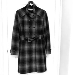 Plaid Wool Coat